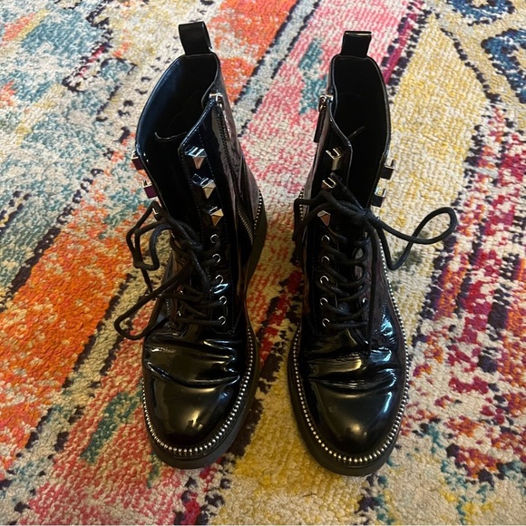 MICHAEL Michael Kors
Women's Haskell Platform Combat Boots 8 - Picture 2 of 7